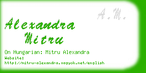 alexandra mitru business card